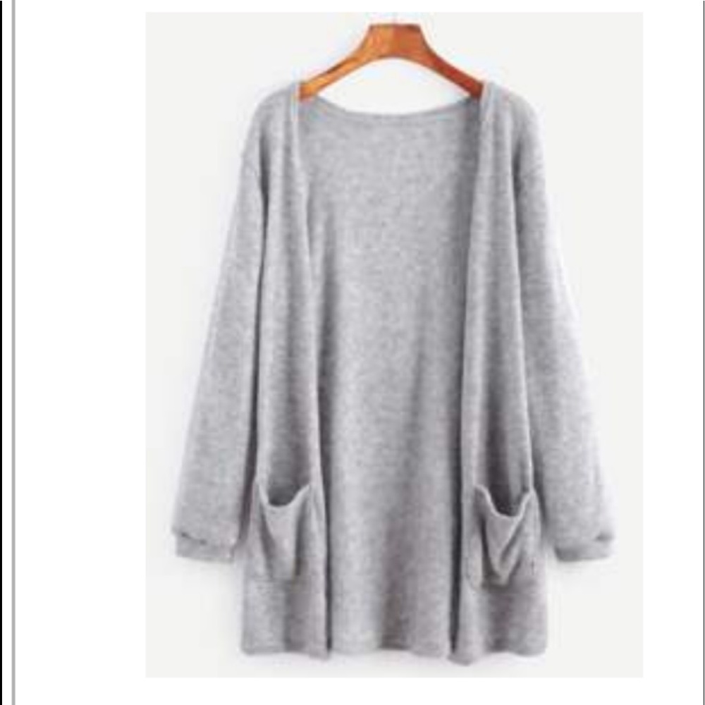 gray cardigan never worn